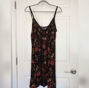 Idyllwind Black and Red Paisley Print Women's Dress